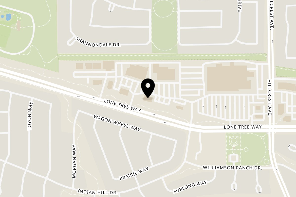 Map showing the location of El Burro Veloz on 4815 Lone Tree Wy in Antioch